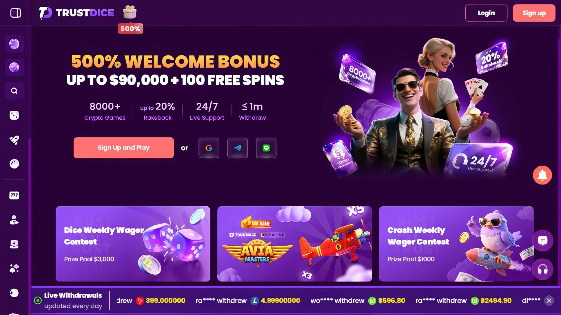 TrustDice public casino interface retained for an editorial investigation